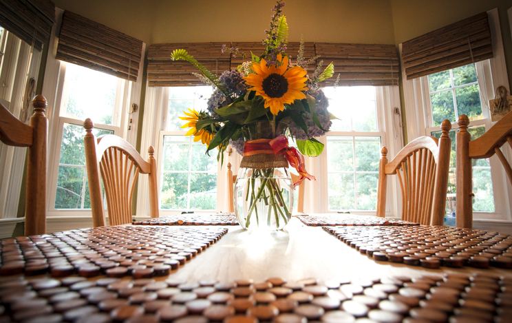The dining room of an assisted living facility at The Gables Assisted Living in Spring Lake