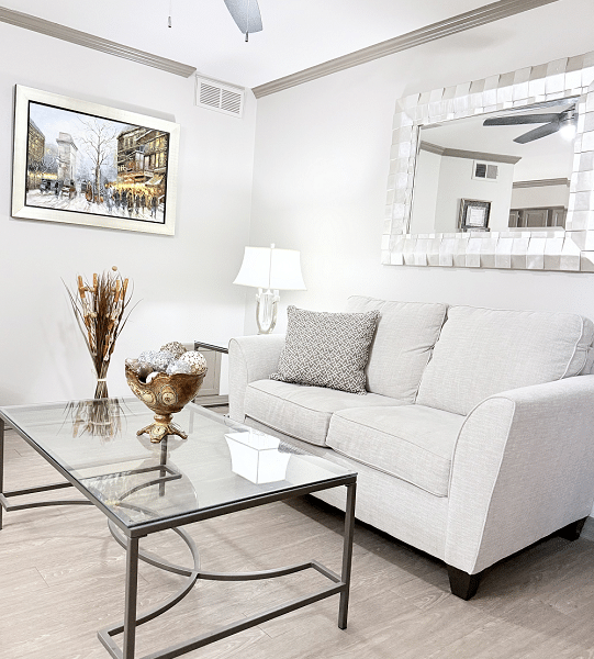 The Gables living room area