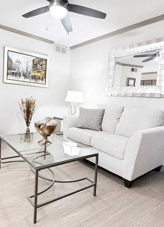 The Gables living room area